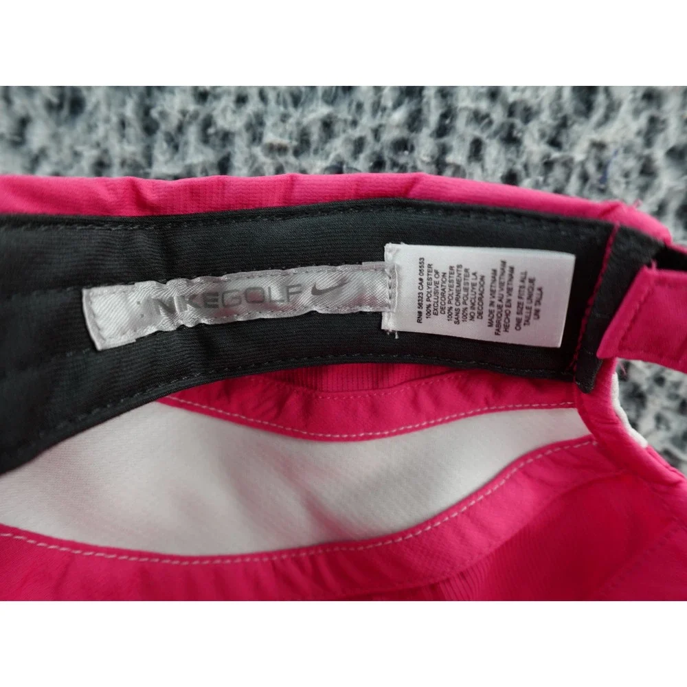 Nike‎ Golf Women's Pink White Performance Baseball Cap Autographed